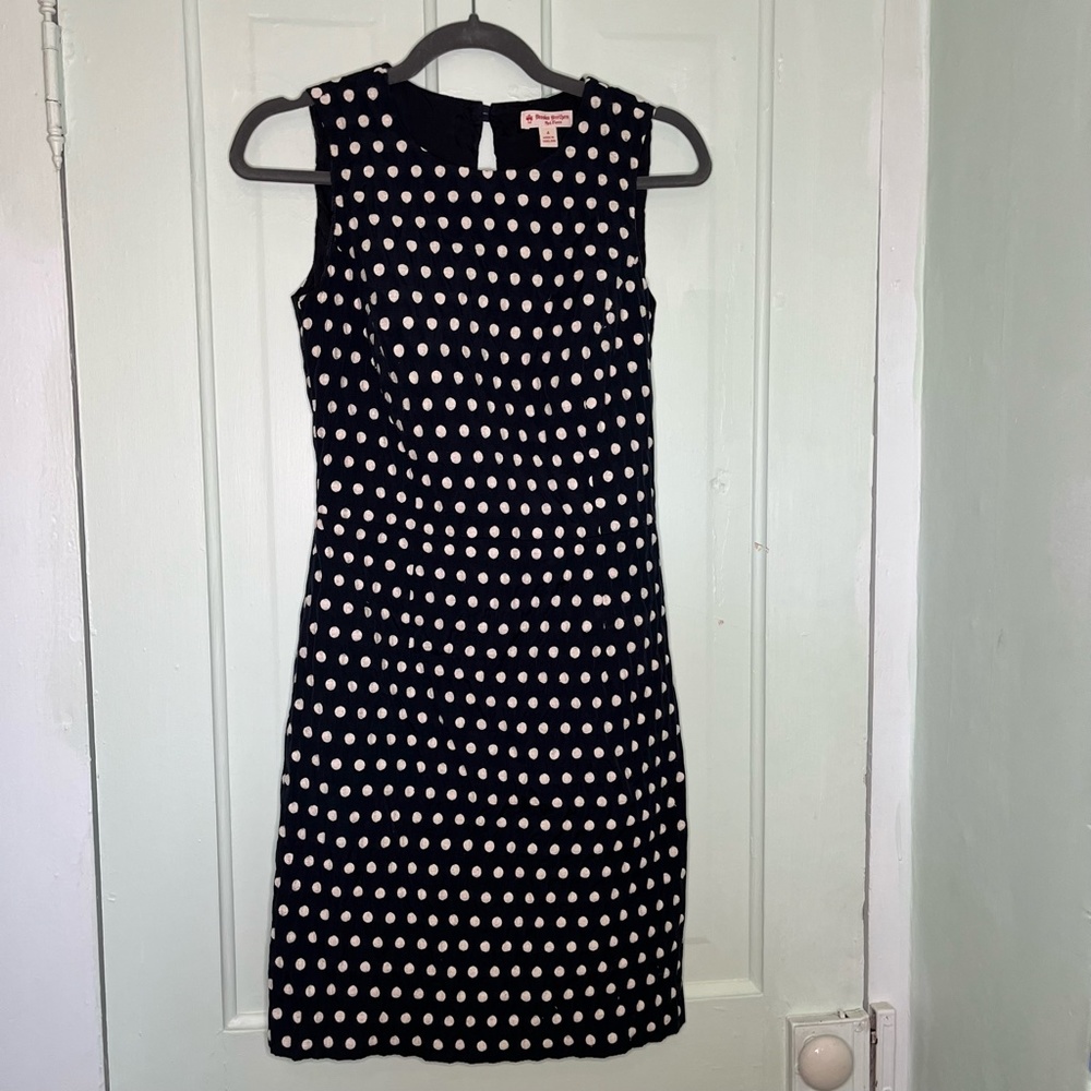 Brooks Brothers Red Fleece Polka Dot Dress